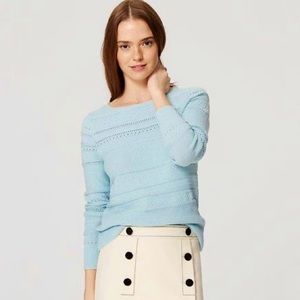 [LOFT] Stitched Stripe Sweater
